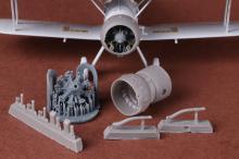 Gloster Gladiator engine & cowling set for Airfix kit
