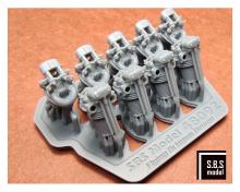 Bristol Bulldog engine upgrade set (with rocker covers) - 6.